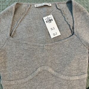 Abercrombie & Fitch Heather Gray Bodysuit